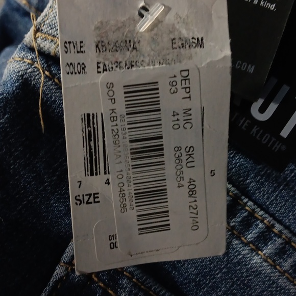 KUT FROM THE KLOTH High Rise Sophie Bermuda Jean Shorts SZ 10 - Picture 8 of 9